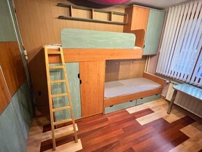 Detská izba - postele, zelená/jelša - 13
