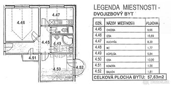 2-izb. byt - Geologická ul. (zariadený) - 13