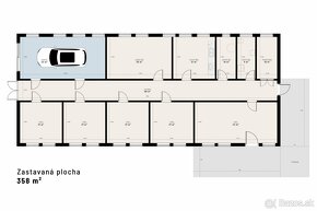 Rodinný dom vhodný na podnikanie /2000 m2/ v obci Breziny - 13