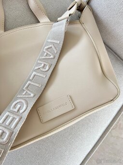 Karl Lagerfeld béžová velká kabelka / crossbody - 13