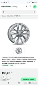 Originál Škoda R 17 205/55 5×112 - 14