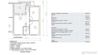 Dvojizbový byt 73 m², výhľad na more, 80 m od pláže, Vir, Za - 14