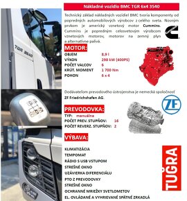 ZÁRUKA 6x4 sklápěč 34.8t komunál BMC-TGR+lze sypač&radlice - 14