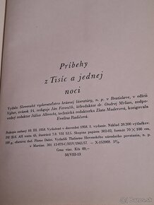 1. vydání, Príbehy z Tisíc a jednej noci, 1958, SVKL - 14