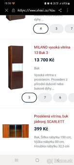 Zostava nabytku Milano sektorovy nabytok dyhovany - 14