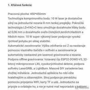 Laserová gravirovačka , rezačka - úplne nová - 14