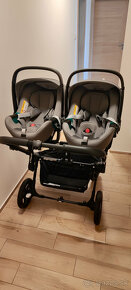 BUGABOO donkey 5 Black / Grey melange (twins) + autosedačky - 14