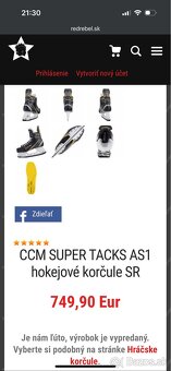 CCM SUPER TACKS AS1 hokejové korčule SR 9 EE - 14