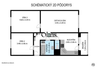 NA PREDAJ 3-izbový byt (73m2)  po kompletnej rekonštrukcii_S - 14