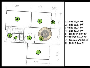 NA PREDAJ 4 izbový byt s balkónom FIĽAKOVO okres LC - 14