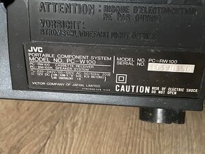 JVC PC-W100  - Dvojkazetový rádiomagnetofón - 14