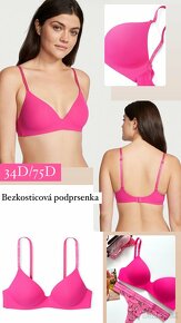 Ružová podprsenka Victoria’s Secret bezkosticová 75D - 14