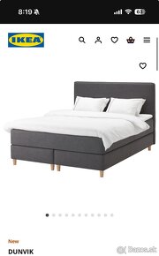 Boxspring kontinentalna manzelska postel ikea - 14