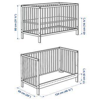 Detská postielka IKEA GULLIVER + prislušenstvo - 14