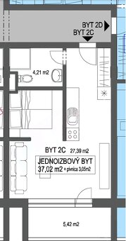 Prenájom 1,5 iz. byt s parkovanim, Greenside, ul. Narcisova - 14