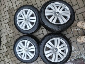 Predám celoročnu sadu kolies 206/55R16 rozteč 5x112 R16 - 14