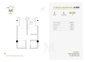 Dokončenie už 1Q/25 - Investičný apartmán M - Donovaly - 14