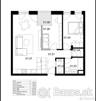 3-izbový zariadený byt v centre - 14