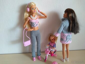 plážové šaty pre bábiky barbie  KEN Evi kely rainbow high - 14