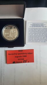 Slovenske strieborne proof mince 10 a 20 Euro - 14