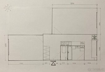 2 izbový byt Chrenová Nitra - 14