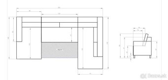 Pohovka/sedacka/gauc v tvare U - 14