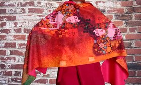 Šál vlnený Gustav Klimt - Adele - 14