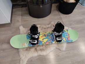 Snowboard komplet 115 cm s viazaním + topánky - 14