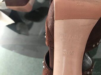 MIU MIU originál damske extravagantne sandalky 37 1/2 - 14