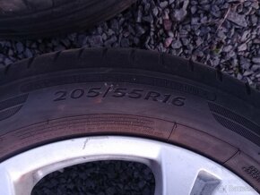 Hliníkové disky 4x100r16 + letné pneumatiky - vyvážené - 14