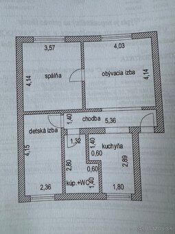 3-izbový byt, 71 m2, garáž, záhrada, v centre mesta Sečovce - 14