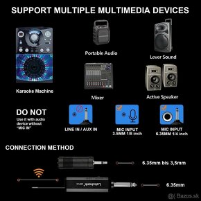 Digitálny mikrofón bezdrôtový + komplet : nový a zabalený - 14
