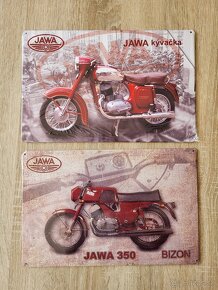 Retro plechové cedule JAWA - 14