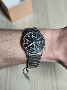 Titánové pánske hodinky BERNY Pilot Field watch, Zafír, NOVÉ - 14