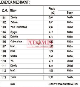 Predáme nadštandardný 4izbový bungalov Cestice 131m2,ČOV,vod - 14