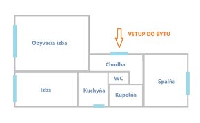 Moderný 3 izbový byt 57,50 m2, prízemie, Brezová pod Bradlom - 14