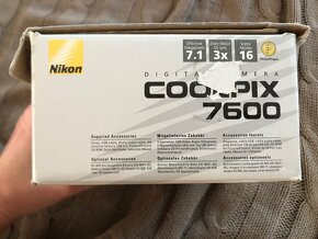 NIKON COOLPIX 7600 este v povodnom baleni aj s obalom gratis - 14