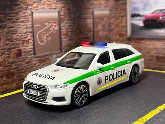 Audi A6 Avant Polícia SR 1:43 - tónované sklá, EVČ vozidla - 14