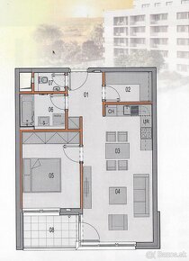 Prenájom 2iz bytu v novostavbe pod vinohradmi, komplet zaria - 14