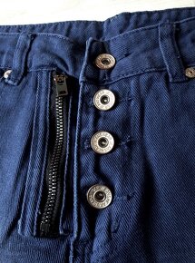 Rifľové šedé a modré krátke nohavice, M/L - 14
