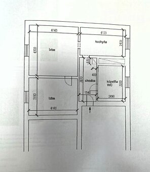 Na predaj 2 izbový, tehlový byt vo Vrútkach, s vlastným kúre - 14