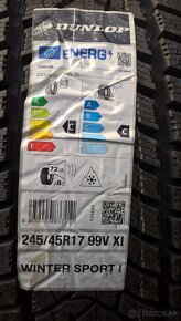 2 ks ZIMNÉ 245/45 R17 99V XL DUNLOP 10 mm NOVÉ LEN 75,-€/kus - 14