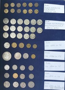 Zbierka svetových mincí - po kusoch -Ázia,Amerika,Afrika,Eur - 14