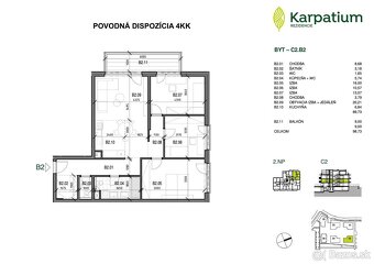 REZERVOVANÉ - Nadštandardný 4 izbový byt 100 m2 s terasou v  - 14