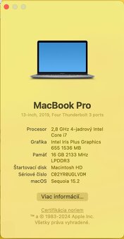 Apple Macbook Pro 13.3" 2019 Space Grey Touch Bar - 14