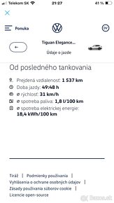 Tiguan ehybrid 245k ročné auto(Rezervované) - 14