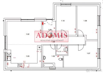 Predáme tehlový 4izbový bungalov Cestice,kompletne zariadený - 14