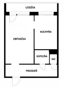 Na predaj 1 izbový byt - Buzulucká ulica, Košice - Dargovský - 14