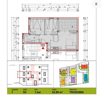 CHORVÁTSKO - Nové 3-izbové apartmány - GREBAŠTICA - 14