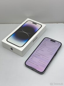 iPhone 14 PRO 256GB SPACE BLACK ORIGINÁL STAV PRÍSLUŠENSTVO - 14